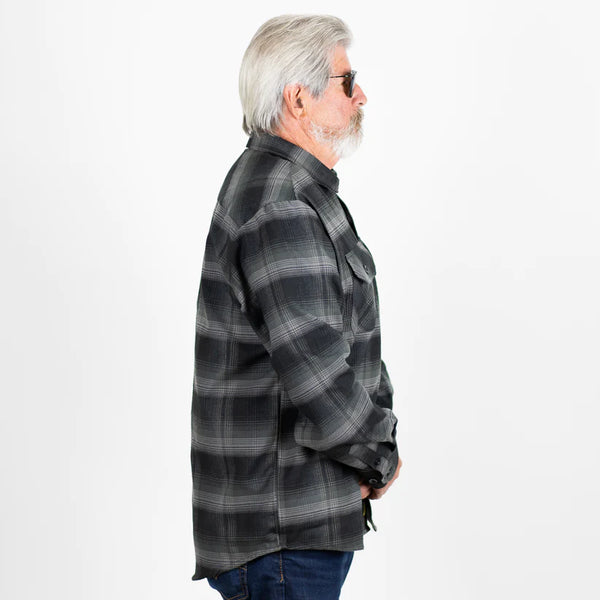 Steady Clothing Original Cascade Flannel In Shadow Black