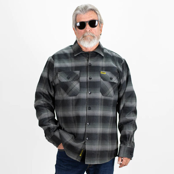 steady clothing Original Cascade Flannel in Shadow Black