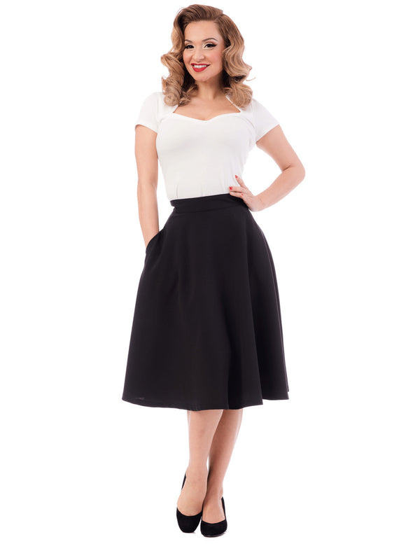 steady clothing Pocket High Waist Thrills Skirt in Black