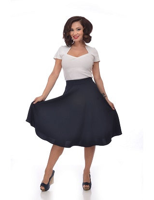 Steady Clothing Pocket High Waist Thrills Skirt In Navy