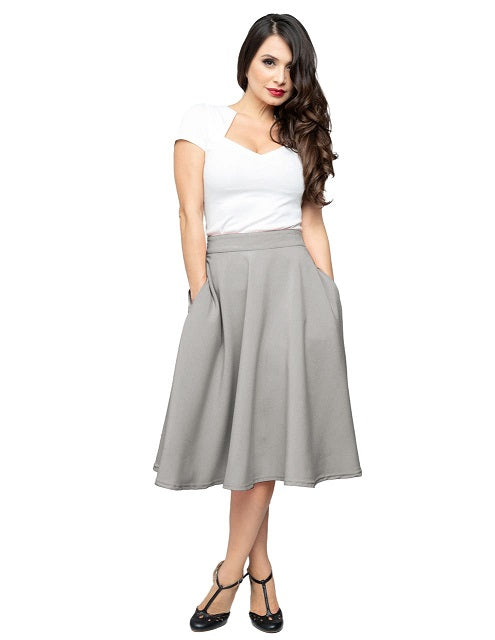 steady clothing Pocket High Waist Thrills Skirt in Silver