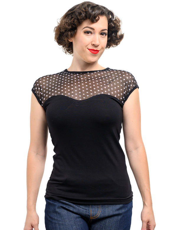 steady clothing Brandy Top in Black