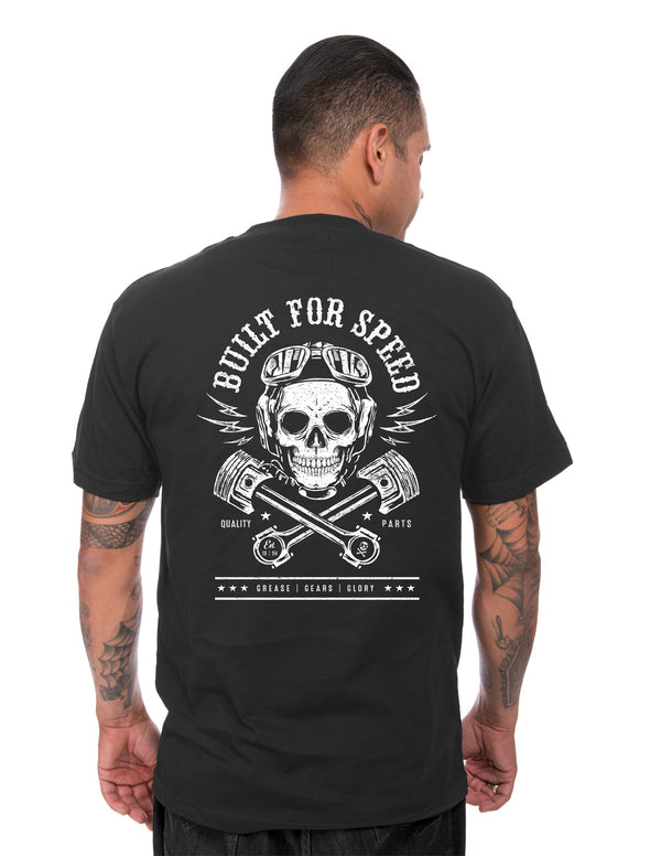 Steady Clothing Built For Speed Men's Tee In Black