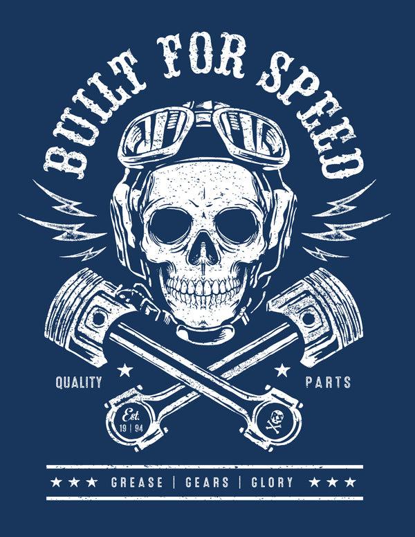Steady Clothing Built For Speed Men's Tee In Navy