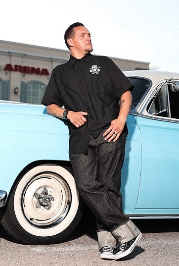 steady clothing Built For Speed Workshirt in Black