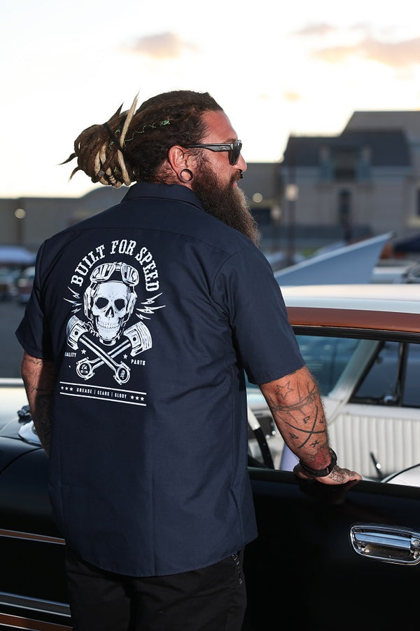steady clothing Built For Speed Workshirt in Navy
