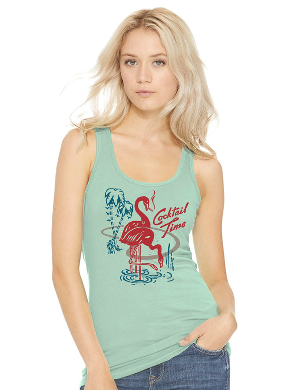 steady clothing Cocktail Time Women's Tank in Mint