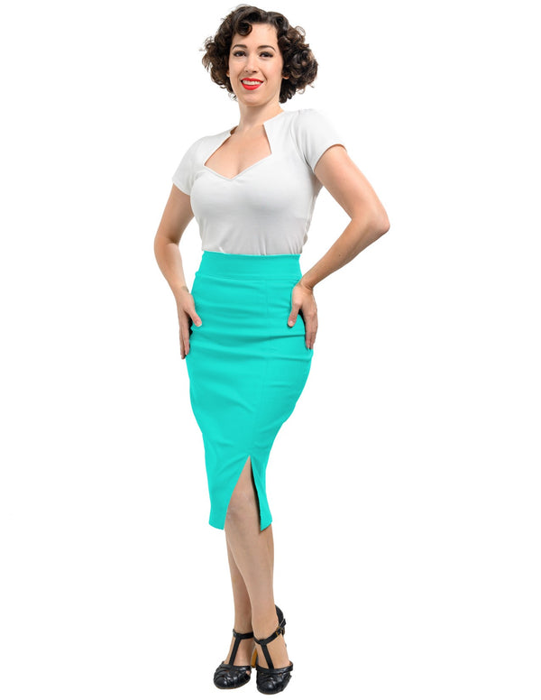 steady clothing Cora Pencil Skirt in Mint