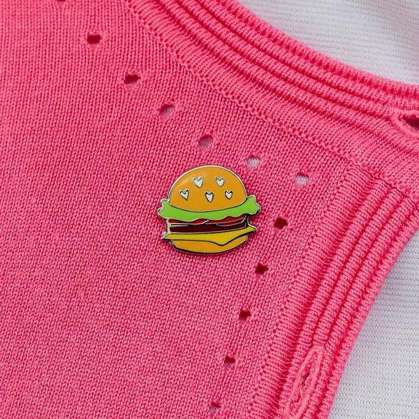 Steady Clothing Hearty Hamburger Enamel Pin