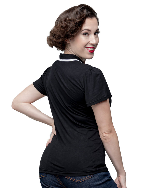 Steady Clothing Keyhole To My Heart Top In Black