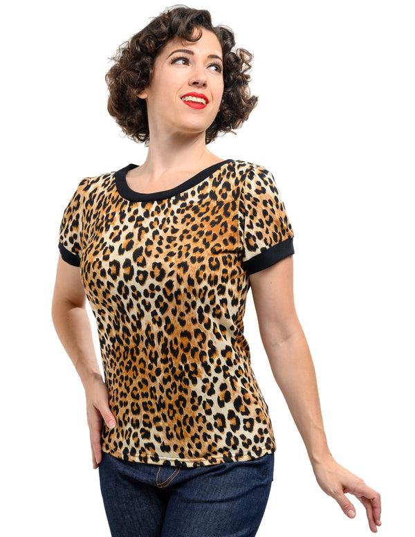 Steady Clothing Leopard Sweater Top