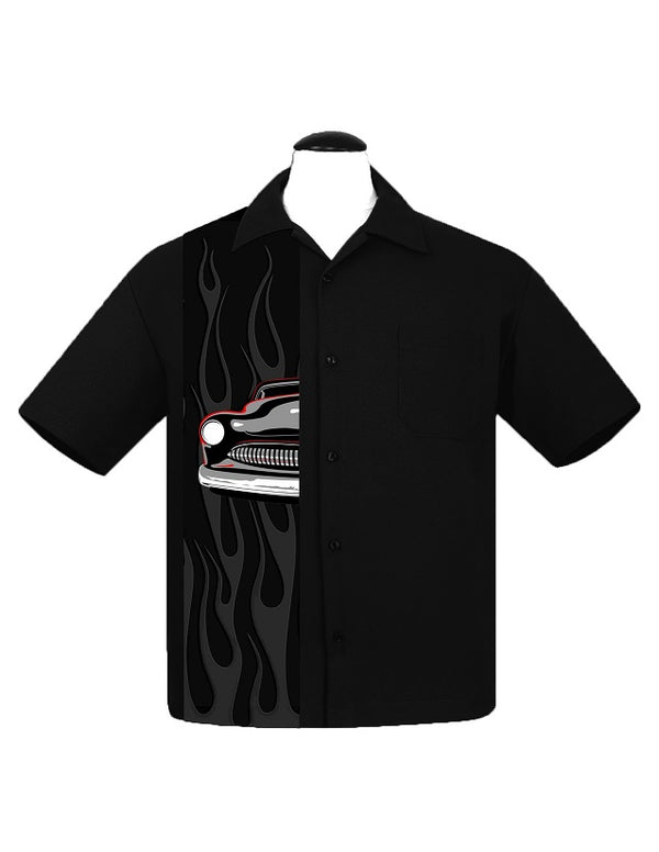 steady clothing Merc Flame Panel in Black