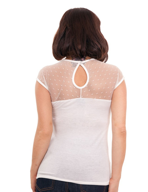 Steady Clothing Miss Fancy Top In Ivory