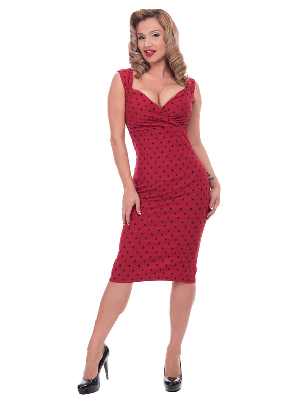 steady clothing Polka Dot Diva Dress in Red