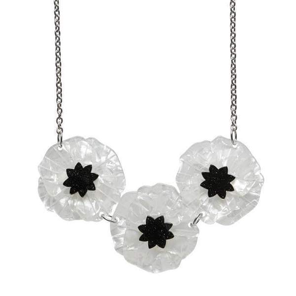 steady clothing Poppy Field Necklace in White