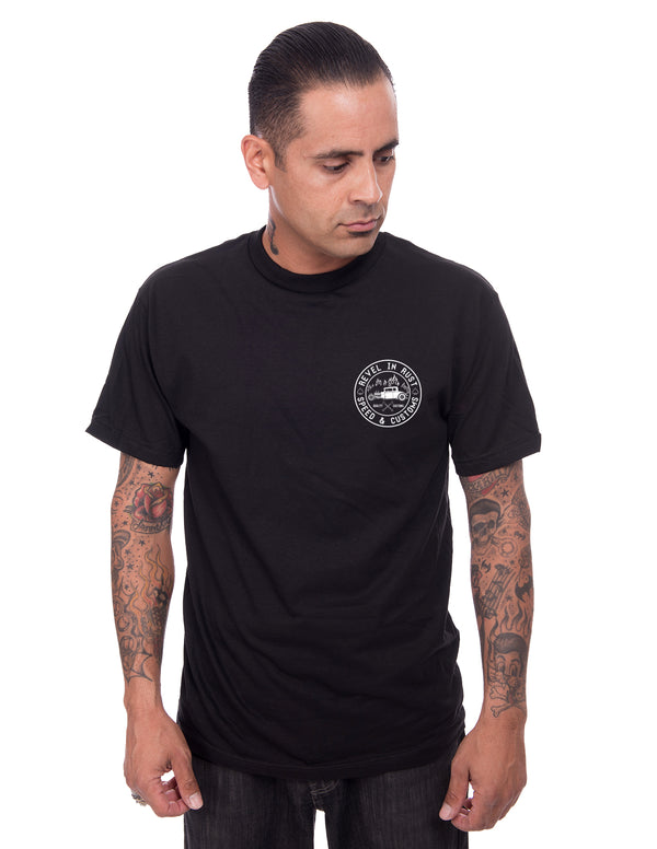 Steady Clothing Revel In Rust Men's Tee In Black