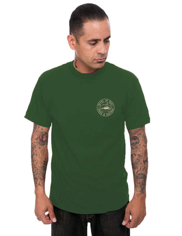 Steady Clothing Revel In Rust Men's Tee In Forest
