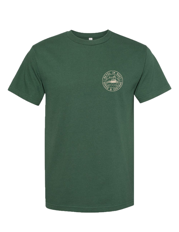 Steady Clothing Revel In Rust Men's Tee In Forest