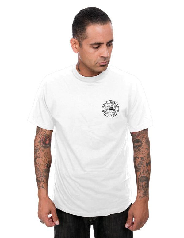 Steady Clothing Revel In Rust Men's Tee In White