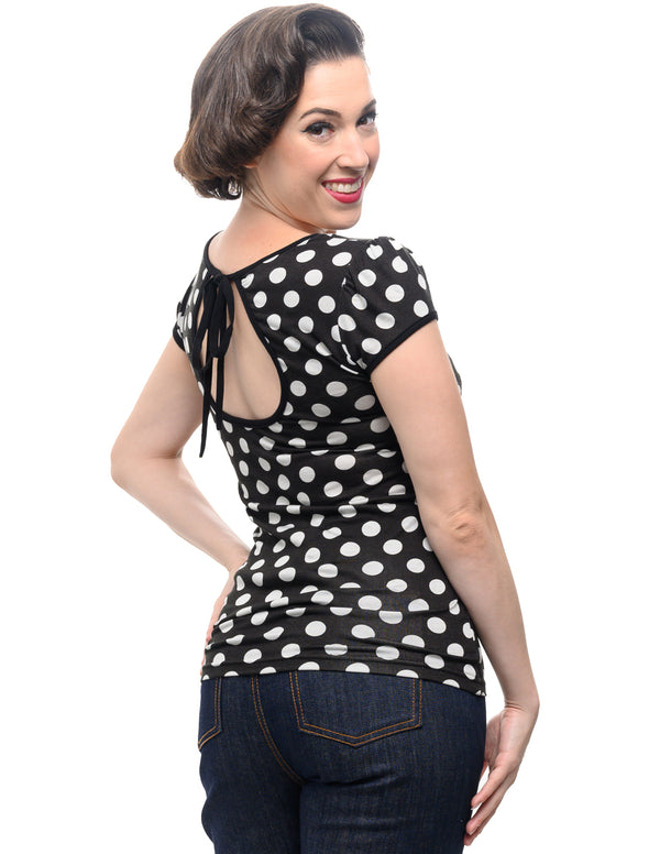 Steady Clothing Robyn Top In Black/White/Black