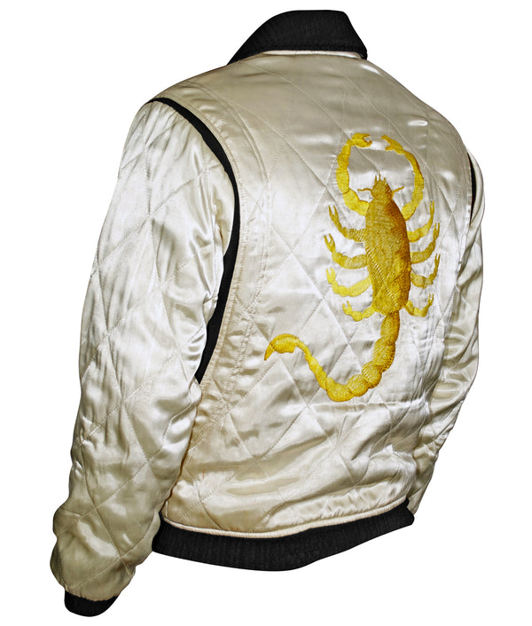 Steady Clothing Scorpion Bomber Jacket In Taupe