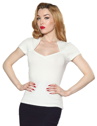 steady clothing Sophia Top in Ivory