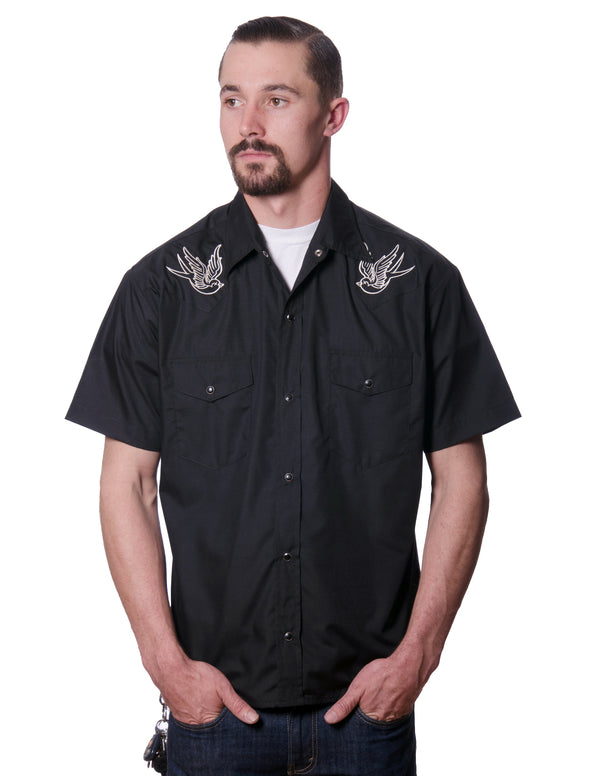steady clothing Sparrow Western in Black