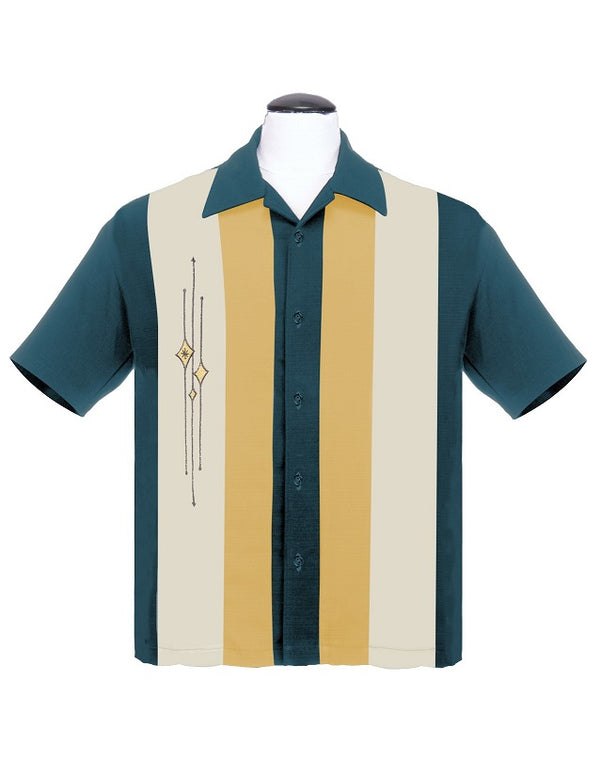 steady clothing The Finley in Teal/Mustard/Cream