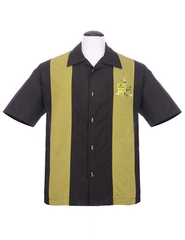 steady clothing The Mickey Bowling Shirt in Black