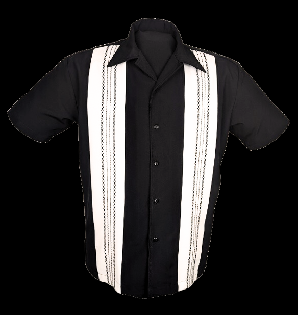 Steady Clothing The Ricardo Shirt In Black/Cream