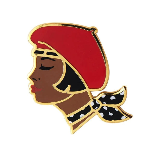 steady clothing Tres Chic Enamel Pin in Red