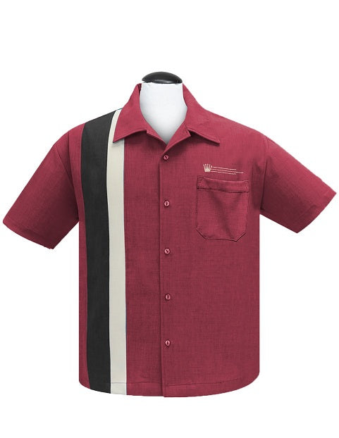 steady clothing The Alexander in Burgundy/Black/Sage