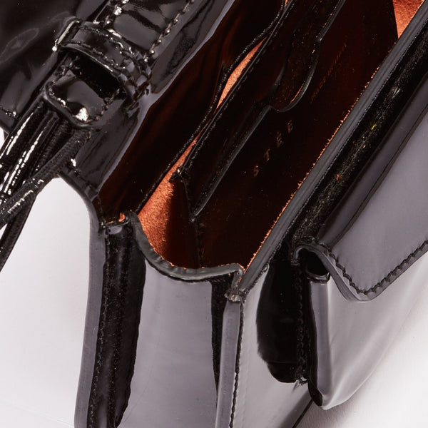 Stée AIMÉE KNOTTED Black - Patent