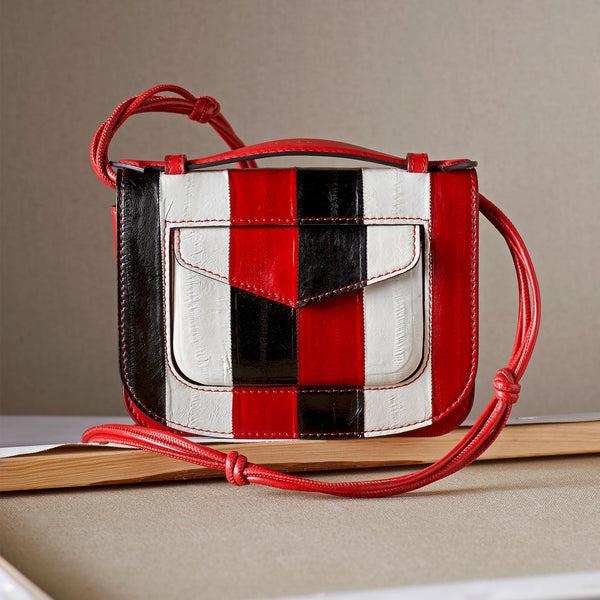 Stée AIMÉE KNOTTED Harlekin -red/white/black