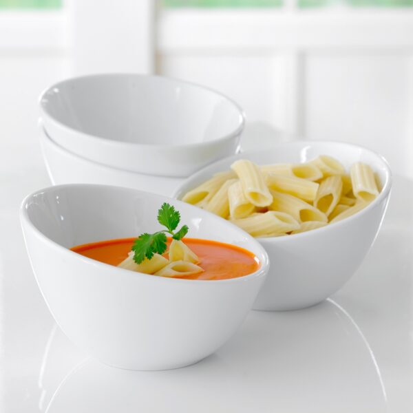 steel function BOWLS PORCELAIN SET OF 4 PCS