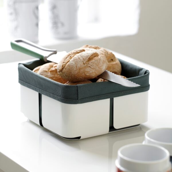 steel function BREAD BASKET WHITE/GREEN