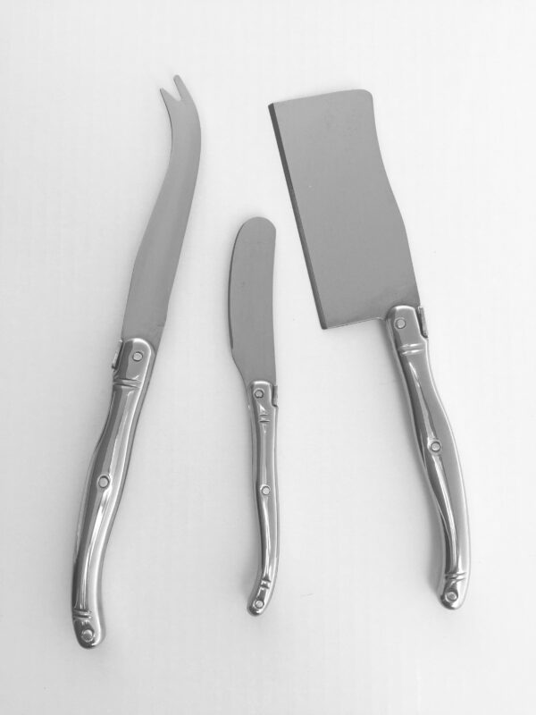 steel function CHEESE SET IN STEEL 3 PCS