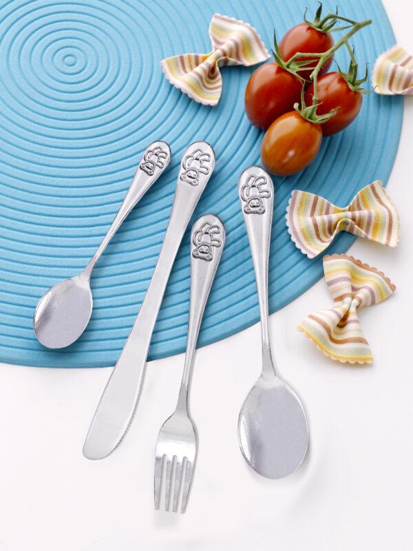 steel function Child’s cutlery 4 pcs emb.BEAR
