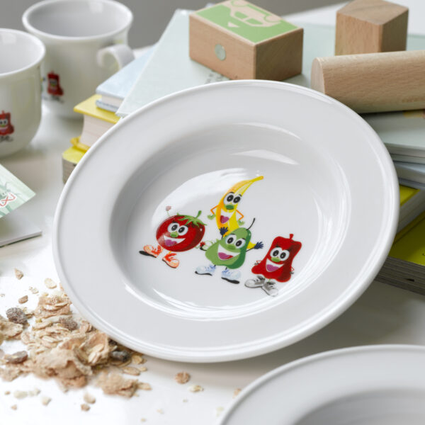 steel function CHILDRENS PLATE “HAPPY HEADS”