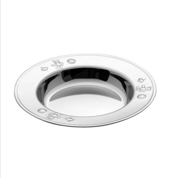 steel function CHILDS PLATE – embossed BEAR