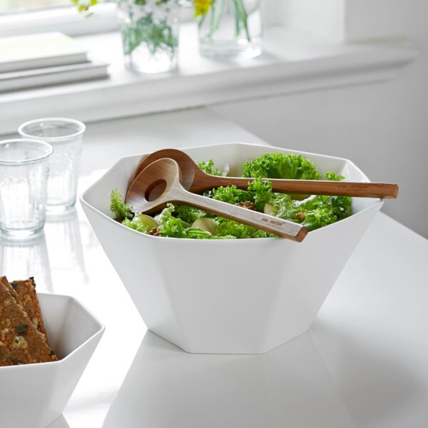 steel function HEPTA BOWL W/SERVERS WHITE 5L