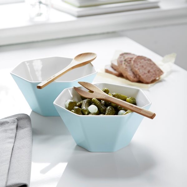 steel function HEPTA BOWLS ICEBLUE W/SERVERS