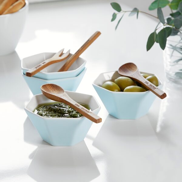 steel function HEPTA MINI BOWLS W/SERVERS BLU