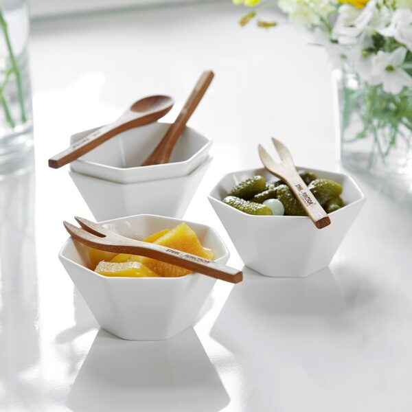 steel function HEPTA MINI BOWLS W/SERVERS WHI