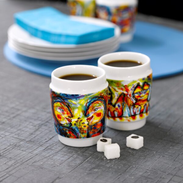 steel function HTC CUPS HAPPY FOX PORCELAIN