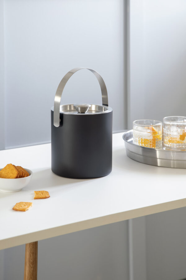 steel function ICE BUCKET W. LID BLACK 2 L