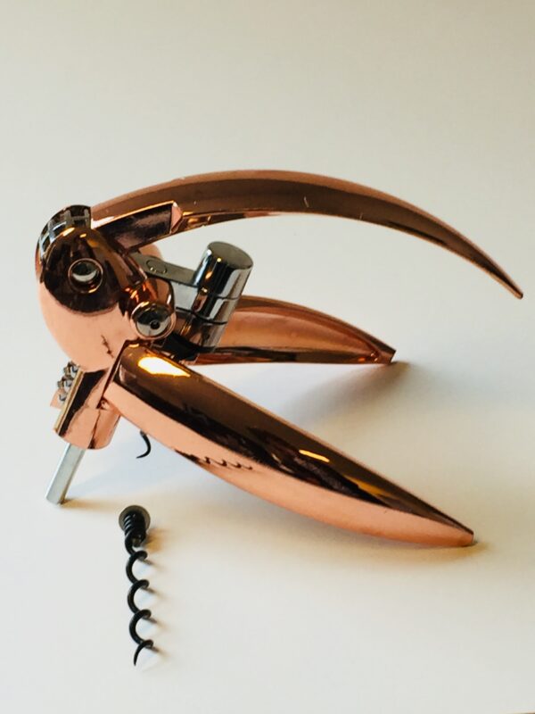 steel function level-style corkscrew opener