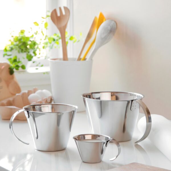 steel function MEASURING JUG SET 3 PCS