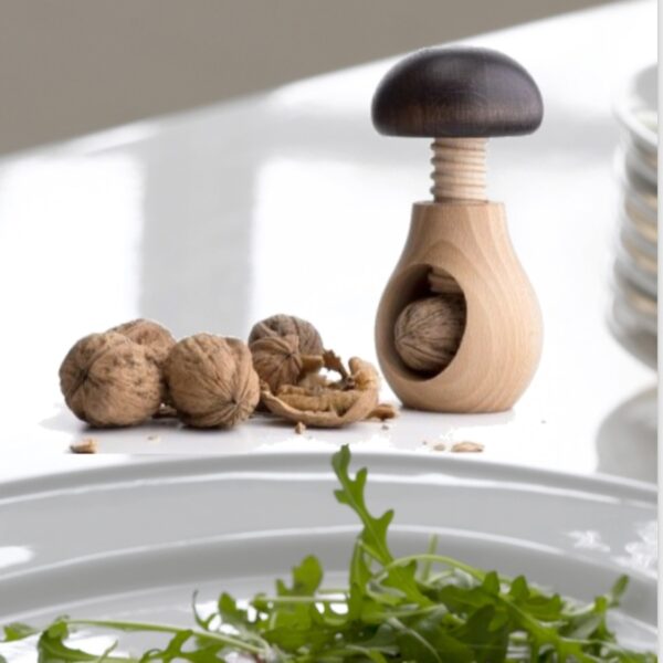 steel function MUSHROOM NUTCRACKER WOOD