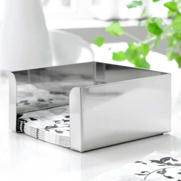steel function NAPKINHOLDER 17X17X8 5 CM